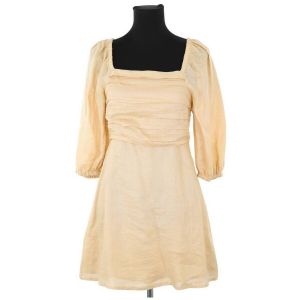 Faithfull The Brand  Robe courte Robe en lin beige