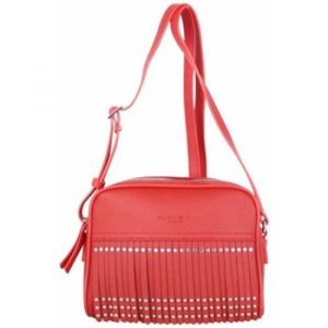Fuchsia  Sac à main Sac trotteur  Mumbai frange / déco cloutée Rouge
