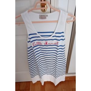 Little Marcel  Robe courte Robe courte d'été rayée bleu et blanc