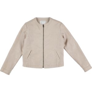 Tape &agrave; l'oeil   Veste enfant Veste imitation cuir &eacute;cru