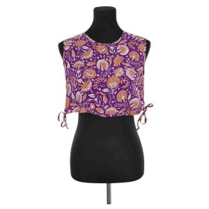Antik Batik  Blouses Top sans manche violette