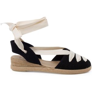 Pisamonas  Espadrilles enfant Espadrilles Lin Goyesque Rubans Semelle Compens&eacute;e