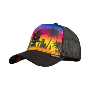 Rock&rsquo;n Free Life  Casquette Casquette enfant trucker avec filet visi&egrave;re su&eacute;dine Miami