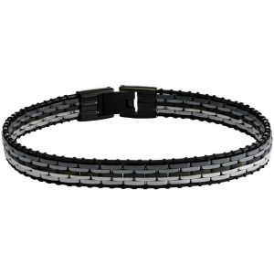 Jourdan  Bracelets Bracelet homme  Orion  acier noir et gris
