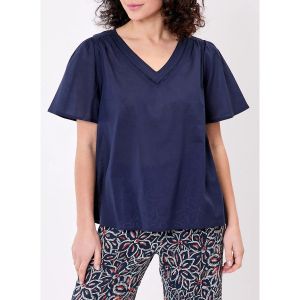 La Fiancee Du Mekong  T-shirt Top manches courtes voile de coton bio PALANE