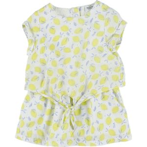 Tape &agrave; l'oeil   Robe enfant Robe blanc, bleu, jaune