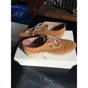 Derbies Mellow Yellow DERBIE CAMEL EN DAIN - Couleur 37