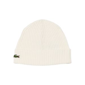 Lacoste  Bonnet Bonnet unisexe  en laine Ref 57997 70V Blanc