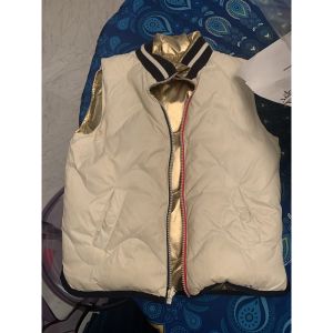Sans marque  Doudounes enfants Doudoune sans manche cyrillus 10 ans or/beige