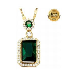 Purplee Store  Bijoux Victoria Necklace &ndash; Green Sophistication