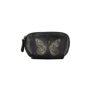 A Découvrir !  Porte-monnaie Petit porte monnaie bourse Déco papillon strass - Noir