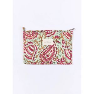 La Fiancee Du Mekong  Trousse Petite pochette matelass&eacute;e coton LISETTE