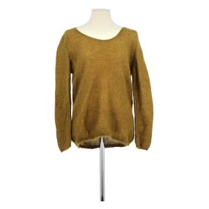 Des Petits Hauts  Pull Pull en soie marron