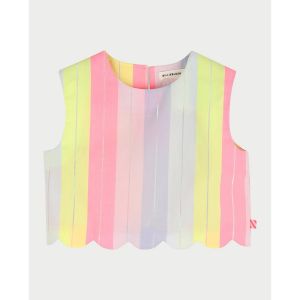 Billieblush  Blouses Chemise Coton Rayures Brillantes