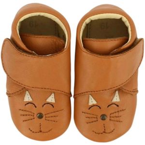 Bellamy  Chaussons bébé Chaussons Lechat Cuir camel