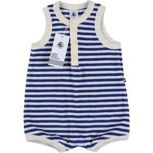 Petit Bateau  Ensembles enfant Combishort bleu, blanc