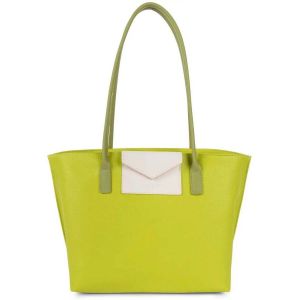 LANCASTER  Cabas Cabas Maya M 517-29 C&eacute;leri/&Eacute;cru/Pistache