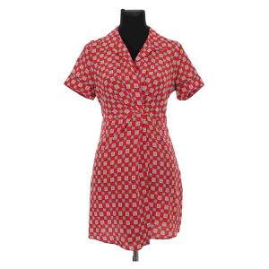Sandro  Robe courte Robe en soie rouge