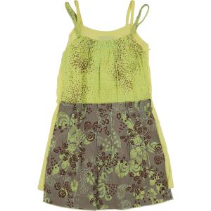 Jean Bourget  Robe enfant Robe jaune, vert