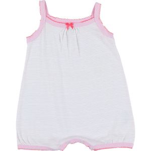 Petit Bateau  Ensembles enfant Combishort blanc, rose