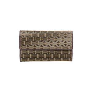 Tony Perotti  Sac à main Tout en un  motif - Toile / Cuir - Motif marron