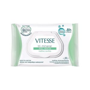 Vitesse  D&eacute;maquillants & Nettoyants Tri-mineral Piel Mixta Toallitas Desmaquillantes