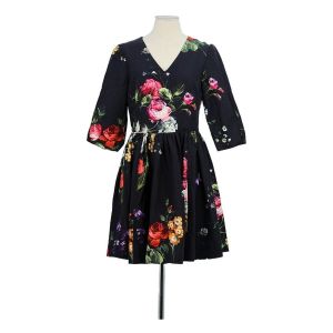 Tara Jarmon  Robe courte Robe en coton noire