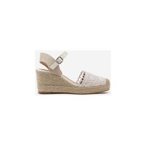 Vera Collection  Sandales Sandale femme compensée espadrille, Blanche