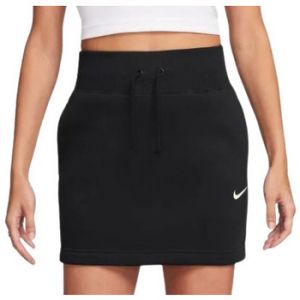 Nike  Short JUPE W NSW PHNX FLC HR MINI SKIRT - BLACK/SAIL - M