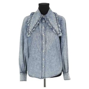 Manoush  Blouses Blouse en coton bleue