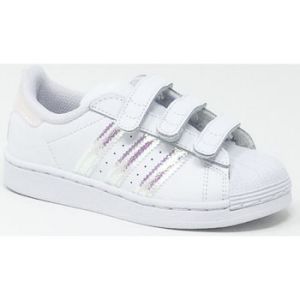 Baskets adidas BASKET SUPERSTAR VELCRO BLANC ARG - Couleur 28,30,31,33,34,35 - Taille Argenté