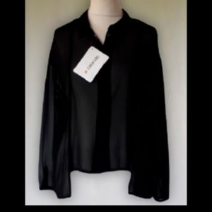 Zalando  Chemise chemise noire neuve Zalando T XL