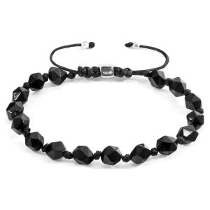 Anchor & Crew  Bracelets Bracelet Macramé Zebedee Argent Et Pierre