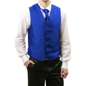 Kebello  Gilets de costume Gilet c&eacute;r&eacute;monie Bleu H