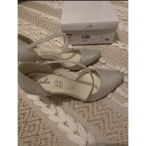 Julia  Chaussures escarpins Escarpins  crème pailletés