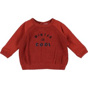 Tape à l'oeil   Pull enfant Pull brique