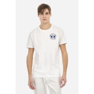 La Martina  T-shirt MR0009 JS206-0001 OPTIC WHITE
