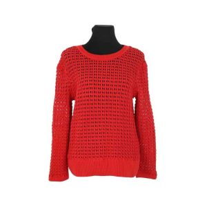 Claudie Pierlot  Pull Pull en coton rouge