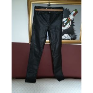 Best Mountain  Jeans Pantalon simili cuir noir