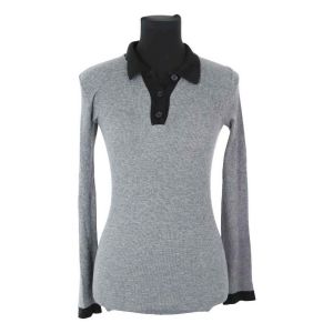 Sonia Rykiel  Polo T-shirt en coton gris