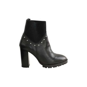 The Kooples  Bottines Bottes en cuir noires