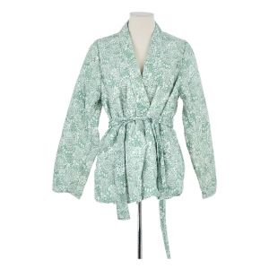 Hod  Par&eacute;os Veste en coton verte