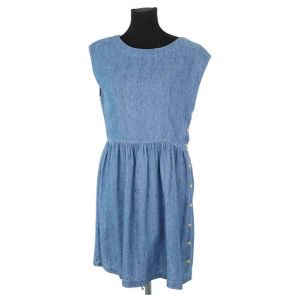 Des Petits Hauts  Robe courte Robe en coton bleue