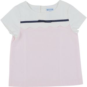Jacadi  Blouses Blouse rose, blanc