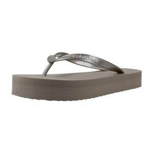 Calvin Klein Jeans  Tongs Chanclas Mujer Mod&egrave;le Flatform Flip Flop Met T