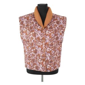 Sessun  Gilets de costume Veste en coton marron
