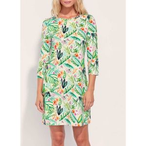 La Fiancee Du Mekong  Robe courte Robe coton bio imprimée MIRANDA