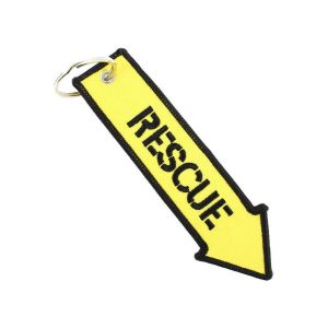 Clj Charles Le Jeune  Porte clé Porte-clés RESCUE - FLECHE JAUNE DE SECURITE AERIENNE