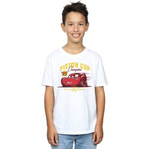 T-shirt enfant Disney Cars Piston Cup Champion - Couleur 12 ans,5 / 6 ans,7 / 8 ans,9 / 10 ans - Taille Blanc