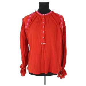 Antik Batik  Blouses Blouse en coton rouge